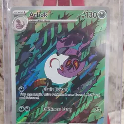 Pokemon Arbok SV05 Temporal Forces 176/162 Holo Illustration Rare Stage 1 130HP - Image 1