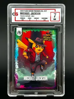 2025 Pokemon CG 7 Pikachu COSPLAY Michael Jackson Thriller TCG CGC PSA Flash - Image 1