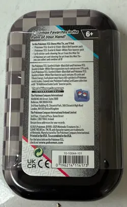 Pokemon TCG Scarlet And Violet Black Bolt And White Flair Unova Mini Tin Sealed - Image 2