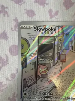 Pokemon Scarlet & Violet Base Set #204/198 Slowpoke Illustration Rare Holo - NM - Image 3
