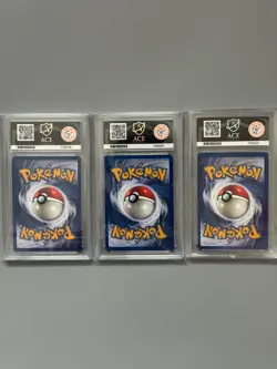 1999 Pokemon Base Set Holo Starter Trio ACE Graded Charizard Blastoise Venusaur - Image 2