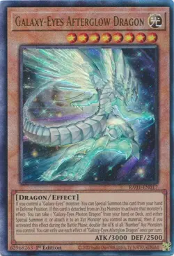 Galaxy-Eyes Afterglow Dragon - RA01-EN017 Ultimate Rare Rarity Collection Yugioh - Image 1
