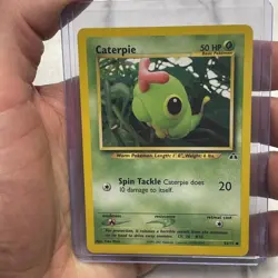 Pokemon Caterpie 53/75 Neo Discovery Regular NM Pokemon Vintage Vtg Card TCG - Image 1