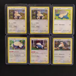 Pokemon TCG Pokemon GO Snorlax Lot of 6 Cards Holo & Regular English - Image 1