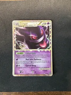 Gengar Prime Holo HGSS Triumphant Card 94/102 Ultra Rare MP - Image 1