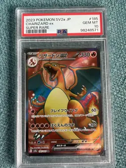 PSA 10 Charizard ex SR Super Rare 185/165 Japanese sv2a Pokemon Card Game 151 - Image 1