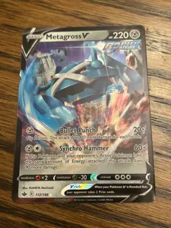 Pokemon Metagross V 112/198 Chilling Reign Ultra Rare Holo - NM - Image 1