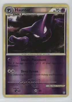 Haunter Reverse Foil Pokemon HeartGold & SoulSilver Triumphant #35 2010 - Image 1