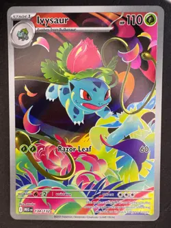 Ivysaur 134/132 Illustration Rare Pokemon Mega Evolution Base Near Mint - Image 1