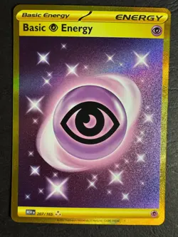 Psychic Energy 207/165 Gold Full Art Trainer Pokemon SV 151 Near Mint - Image 1