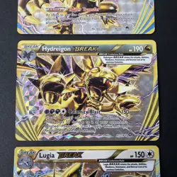Pokemon TCG BREAK Evolution Holo Lot Of 3 - Lugia, Hydreigon, Golduck 2016 Gold - Image 3