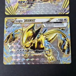 Pokemon TCG BREAK Evolution Holo Lot Of 3 - Lugia, Hydreigon, Golduck 2016 Gold - Image 4