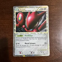 2010 Pokemon HeartGold & SoulSilver Undaunted Scizor #84/90 Prime - Image 1