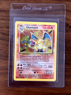 1999 Charizard Holo Pokemon Base Set Unlimited card number 4/102 - MP - Image 1