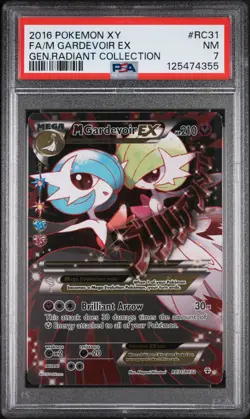 2016 Pokemon XY Generations Radiant Collection M Gardevoir Ex #RC31 PSA 7 - Image 1