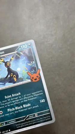 UMBREON BOO24 130/197 - POKEMON TRICK OR TRADE ENG 2024 NM HALLOWEEN STAMPED - Image 3