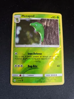 Metapod - Pokemon Sun & Moon Reverse Holo #2/149 - NM/MT - FREE SHIPPING - Image 1