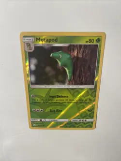 Reverse Holo Metapod 2/149 Uncommon SM Base Set Pokemon TCG - Image 2