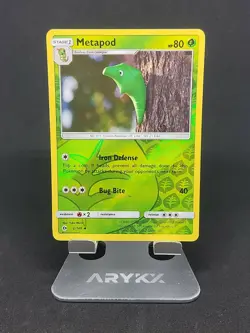Pokemon TCG Sun & Moon - Metapod 2/149 - Reverse Holo - pack pulled - Image 1