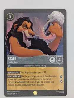 Scar - Finally King - 175/204 Fabled Disney Lorcana - Image 1