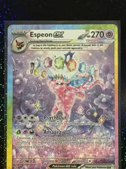 Pokemon TCG Espeon EX Prismatic Evolutions Holo Card 155/131 Near Mint Condition - Image 5