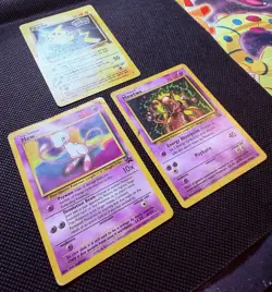 Vintage Pokemon Card Lot – Pikachu, Mew & Mewtwo WOTC Black Star Promos HP/DMG - Image 3