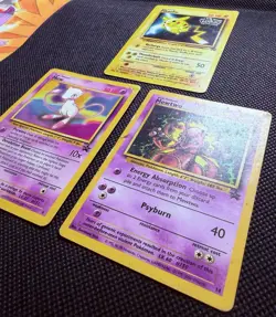 Vintage Pokemon Card Lot – Pikachu, Mew & Mewtwo WOTC Black Star Promos HP/DMG - Image 5