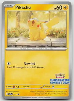Pikachu (Illustration Contest 2024) SV: Scarlet & Violet Promo Cards SVP214 NM - Image 1