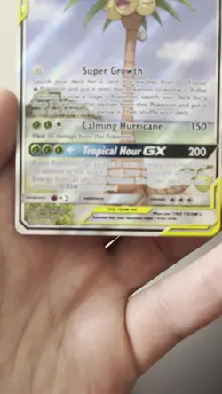 Rowlet & Alolan Exeggutor GX Alt Full Art Tag Team 215/236 Pokemon TCG NM - Image 2