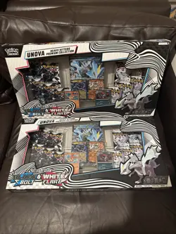 2 x Pokemon black & white TCG UNOVA HEAVY HITTERS Premium Collection - Costco - Image 1