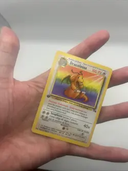 FRENCH 1st Edition Non-Holo Rare Dragonite Fossil Pokemon TCG Dracolosse MP - Image 4
