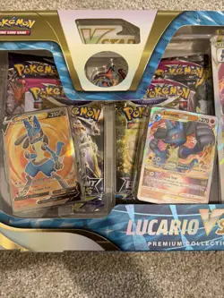 Lucario v Star Pokemon TCG Box Sealed - Rare Variant 6 Packs - Image 2