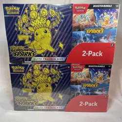 Pokemon Surging Sparks ETB & Booster Bundle Costco 2-pack Factory Sealed 2-BOXES - Image 1