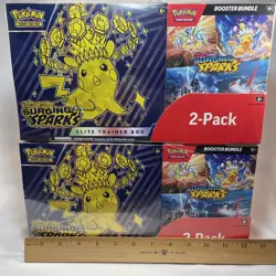Pokemon Surging Sparks ETB & Booster Bundle Costco 2-pack Factory Sealed 2-BOXES - Image 2