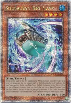 Yugioh! LP Surfacing Big Jaws - ROTA-EN001 - Quarter Century Secret Rare - 1st E - Image 1