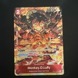 MONKEY D LUFFY - One Piece OP01-024 - AA SR Alt Art Super Rare - Romance Dawn - Image 1