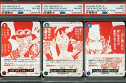 PSA 10 Luffy Ace Sabo Promo Sequential Number Set ONE PIECE Card Japanese - Image 1