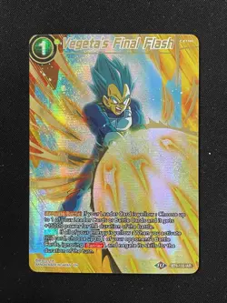Dragon Ball Super Card Game Vegeta's Final Flash Iconic Attack Rare BT9-133 IAR - Image 1