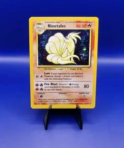Ninetales 12/102 Base Set Holo Rare Pokemon Card 1999 WOTC TCG Vintage Pokemon - Image 1