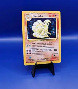 Ninetales 12/102 Base Set Holo Rare Pokemon Card 1999 WOTC TCG Vintage Pokemon - Image 3