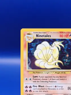 Ninetales 12/102 Base Set Holo Rare Pokemon Card 1999 WOTC TCG Vintage Pokemon - Image 4