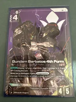 Gundam Barbatos 4th Form (LR+) - Starter Deck 05: Iron Bloom (ST05) GUNDAM CARD - Image 1