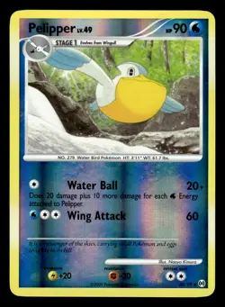 Pelipper 45/99 Reverse Holo Platinum Arceus Pokemon Card - 3 - Image 1