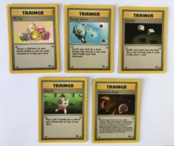 Full Set Fossil Trainer inc. Uncommon Mr Fuji NM-MINT Condition Pokemon Cards - Image 1