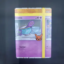 Pokemon TCG Error Miscut Card Sinistea 089/202 Trick Or Trade BOOster 2023 - Image 3