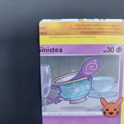 Pokemon TCG Error Miscut Card Sinistea 089/202 Trick Or Trade BOOster 2023 - Image 4