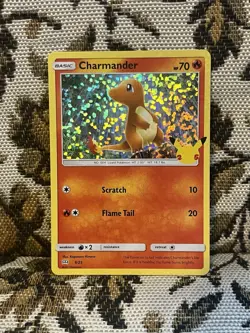 McDonald's Charmander Holo Card 9/25 Pokemon 25th Anniversary Celebration - Image 1
