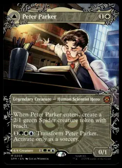 Magic The Gathering Marvel's Spider-Man Peter Parker (0208) (Borderless) #208 - Image 1
