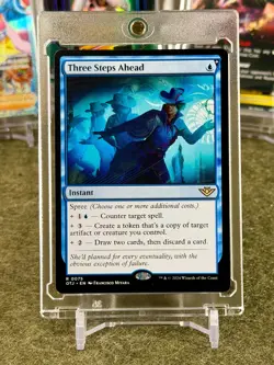 Three Steps Ahead RARE #75 Outlaws Thunder Junction OTJ Magic the Gathering MTG - Image 1