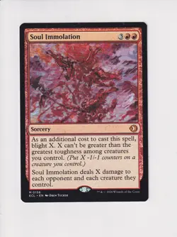 MAGIC THE GATHERING MTG LORWYN ECLIPSED SOUL IMMOLATION - Image 1